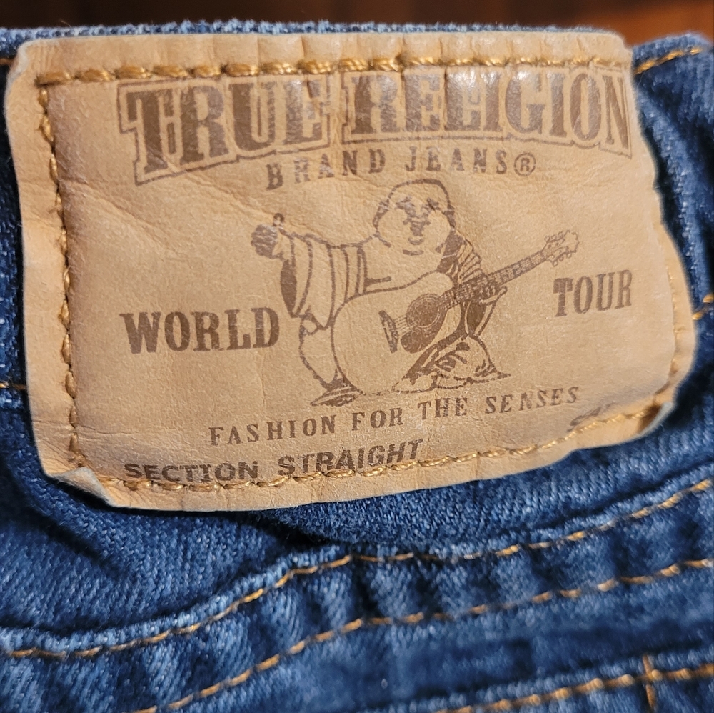 True Religion Jeans Straight Leg Size 7 - Picture 3 of 6